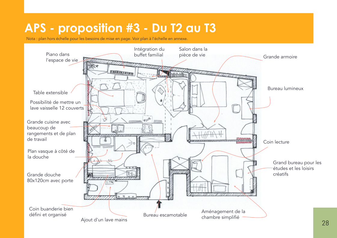 Plan annoté proposition T2 vers T3 - Strasbourg - Mélanie CARLIER
