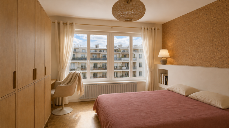 Rendu photo-réaliste chambre appartement Strasbourg - Mélanie CARLIER